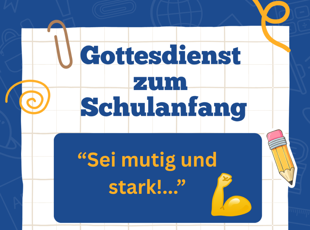 Schulanfangsgottesdienst Poster