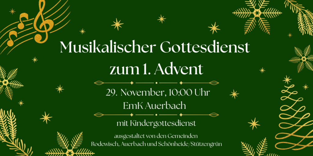 Musikalischer Gottesdienst zum 1. Advent